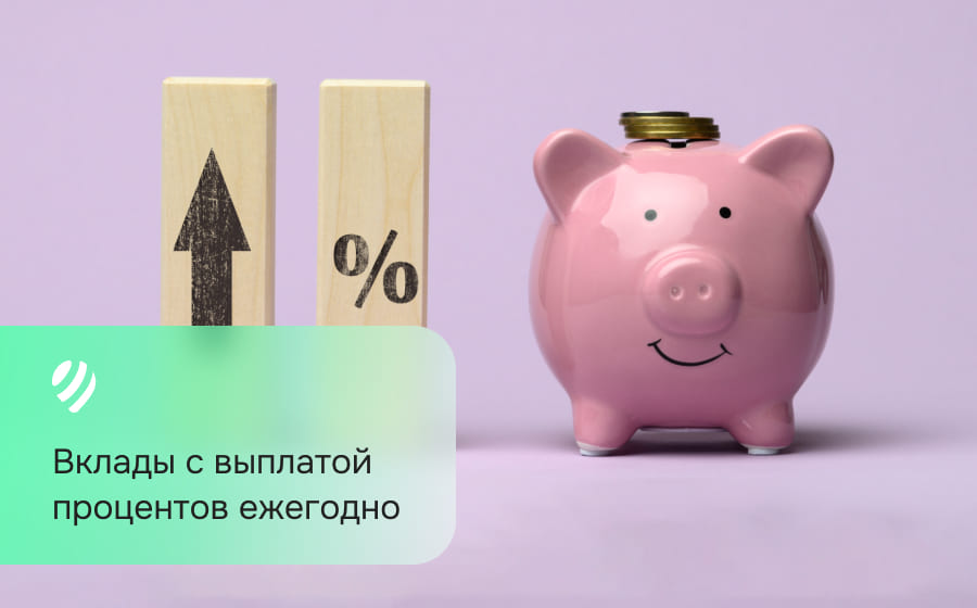 Вклады с выплатой процентов ежегодно