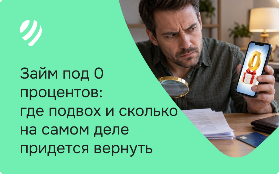 Займ под 0 процентов: где подвох и сколько на самом деле придется вернуть в 2026